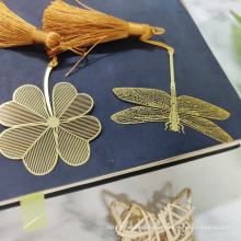 Leaf Metal Bookmark as Exquisite Gift Bookmarks with Tassel